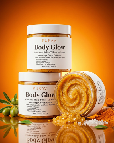 Body Glow — Gommage Corps Exfoliant Curcuma & Sel Marin