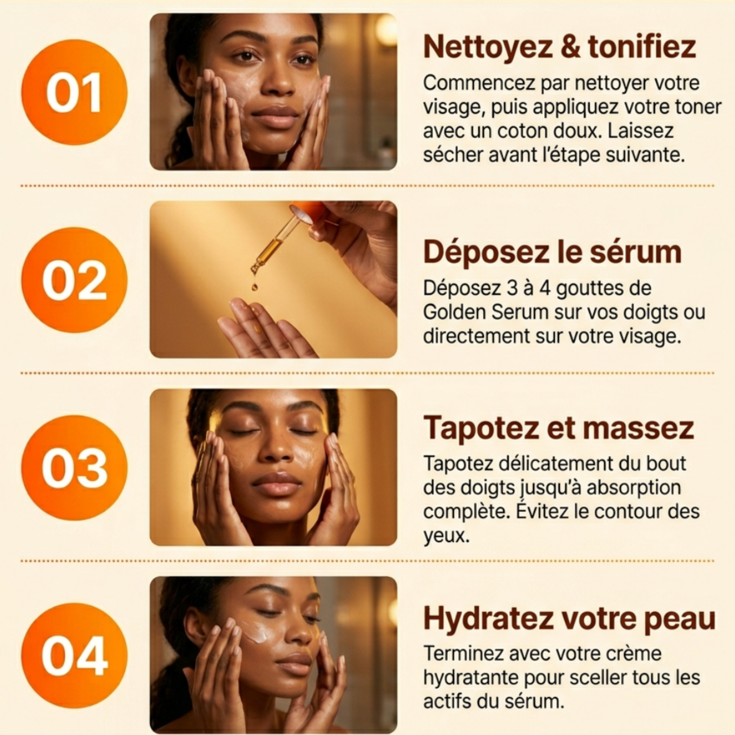 Golden Serum — Sérum Hydratant Visage Vitamine C & Curcuma
