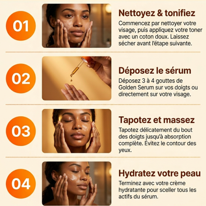 Golden Serum — Sérum Hydratant Visage Vitamine C & Curcuma