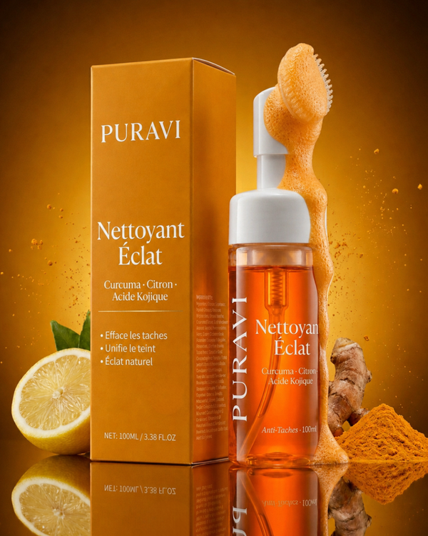 Nettoyant Éclat — Curcuma · Citron · Acide Kojique