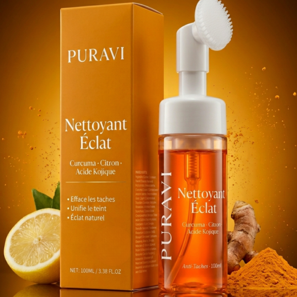 Nettoyant Éclat — Curcuma · Citron · Acide Kojique