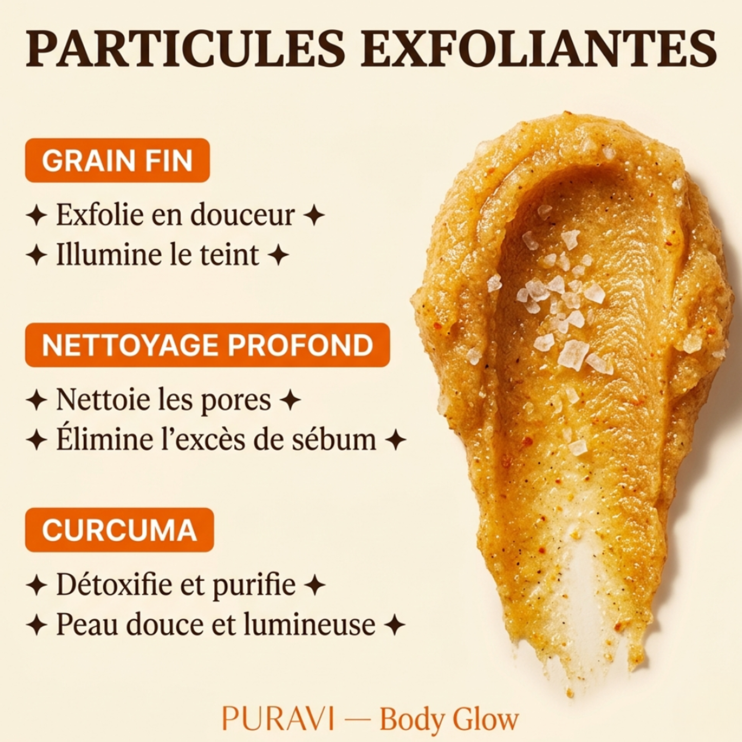 Body Glow — Gommage Corps Exfoliant Curcuma & Sel Marin