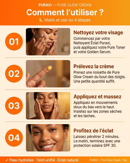 Pure Glow Cream — Crème Visage Hydratante au Curcuma